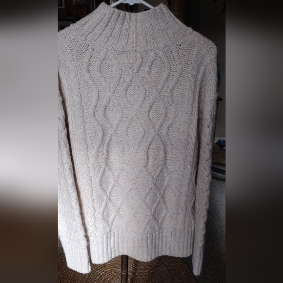 Cable Knit Sweater Fat Face United Kingdom size 12 Cream - Picture 5 of 9